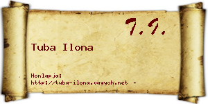 Tuba Ilona névjegykártya