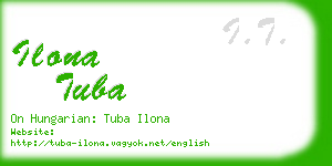 ilona tuba business card